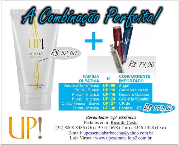 Kit - Perfume Up! + Hidratante da mesma fragrância